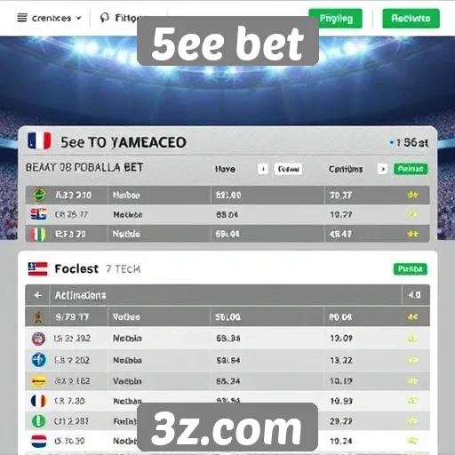 Comparação de odds na plataforma 5ee bet